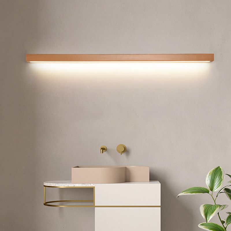 Muto Applique Linéaire Bois et Acrylique | Salon et Chambre Design Naturel