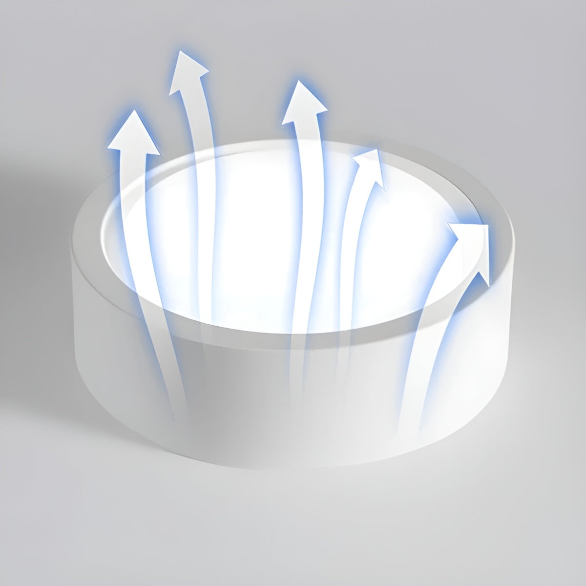 Plafonnier Rond LED Chaud Cosy | Blanc D10×H7cm 7W pour Toutes les Pièces