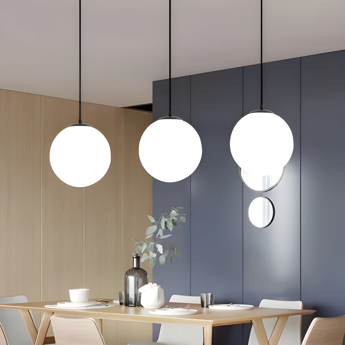 Suspension Métal Moderne | Parfaite pour Salle à Manger et Salon en Noir