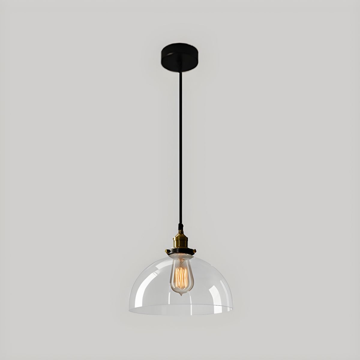 UrbanVibe Suspension Verre Vintage Américain | Industriel Rétro 14 ou 18cm