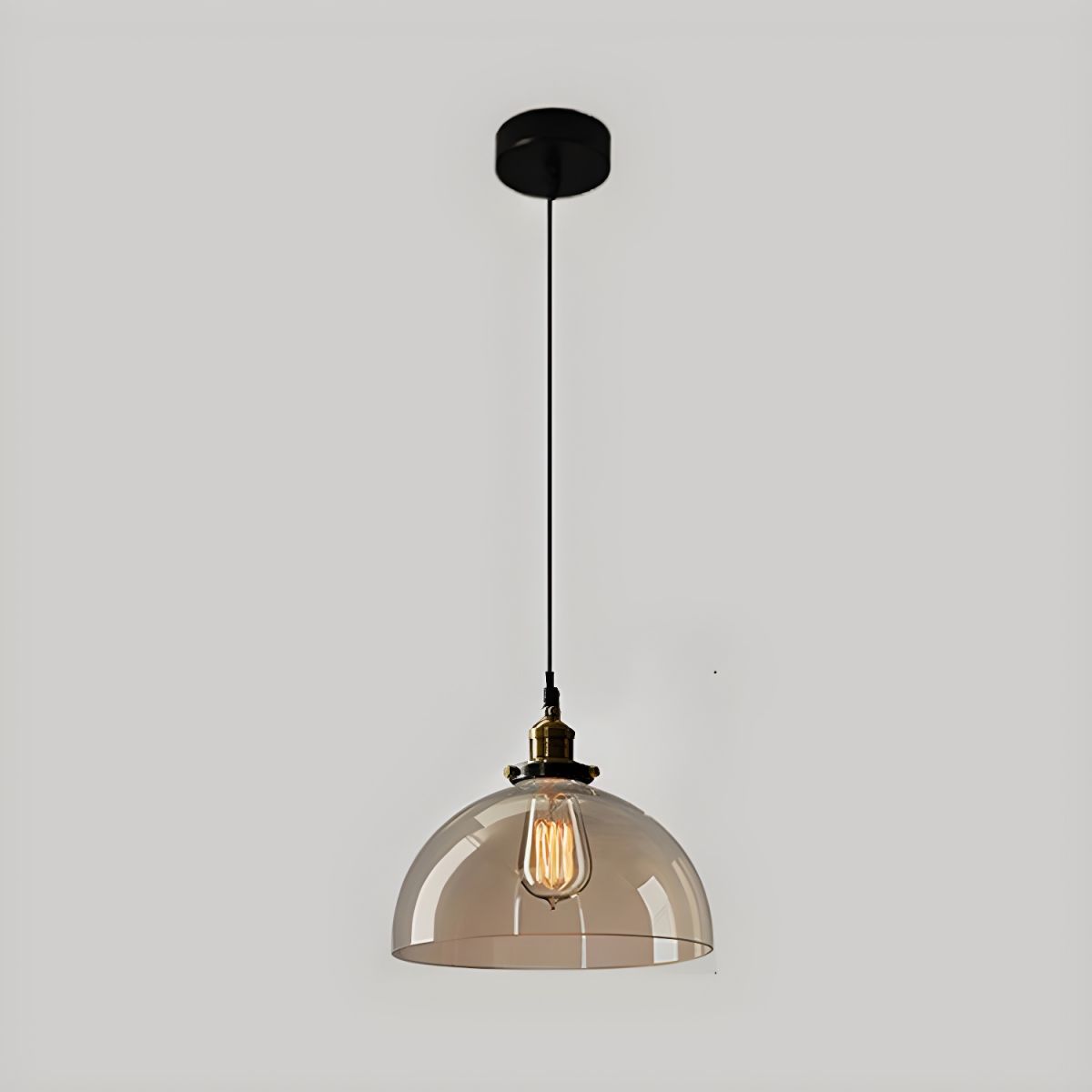 UrbanVibe Suspension Verre Vintage Américain | Industriel Rétro 14 ou 18cm