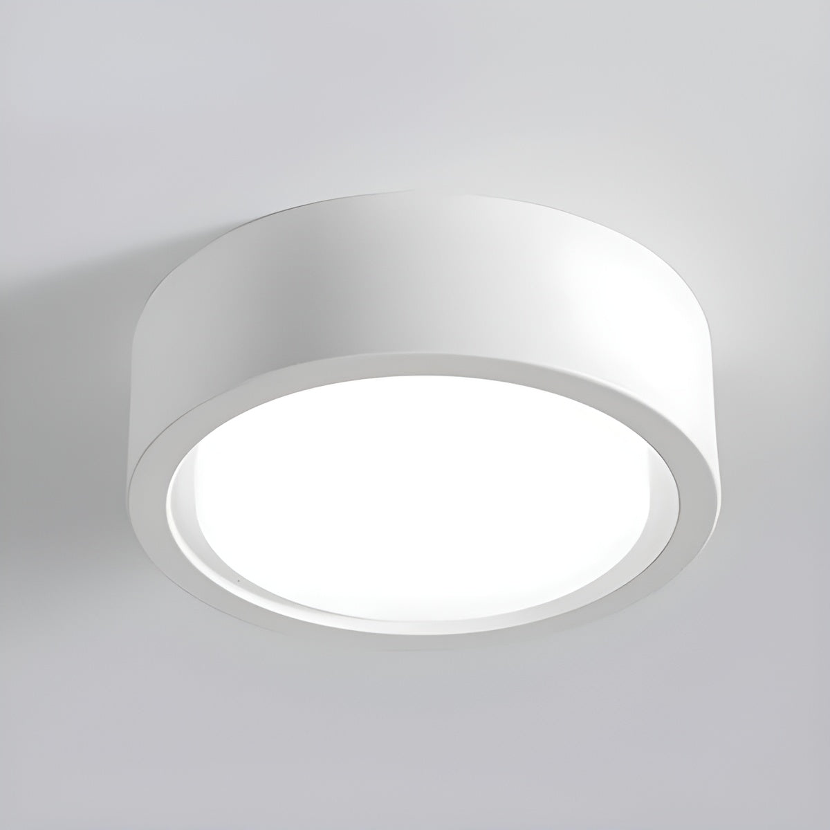Plafonnier Rond LED Chaud Cosy | Blanc D10×H7cm 7W pour Toutes les Pièces