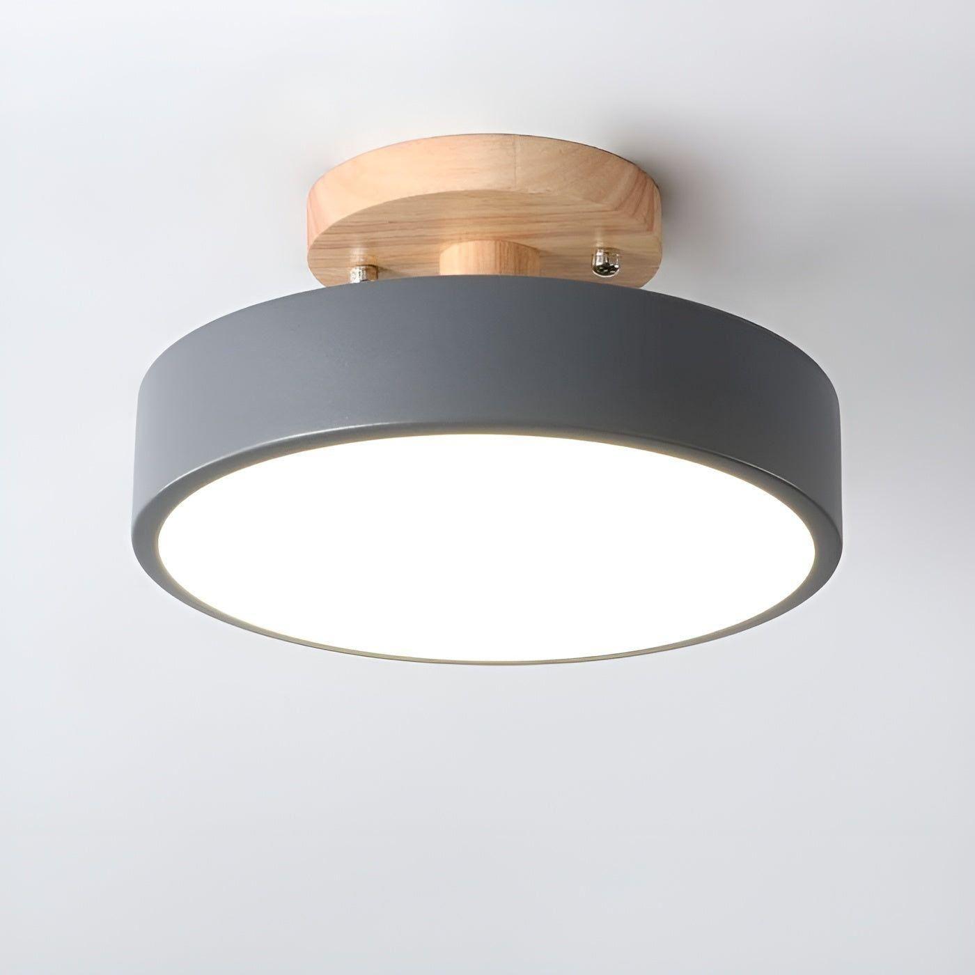 Norida Plafonnier Rond Design Italien Chic | Blanc Lumière Chaude 3000K Salon