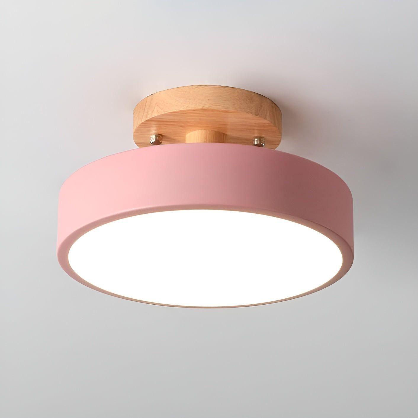 Norida Plafonnier Rond Design Italien Chic | Blanc Lumière Chaude 3000K Salon