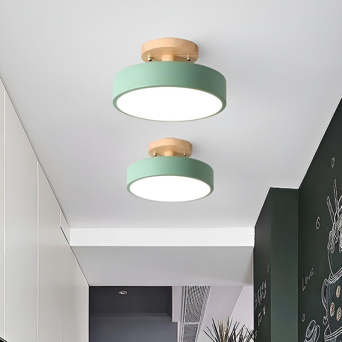 Norida Plafonnier Rond Design Italien Chic | Blanc Lumière Chaude 3000K Salon