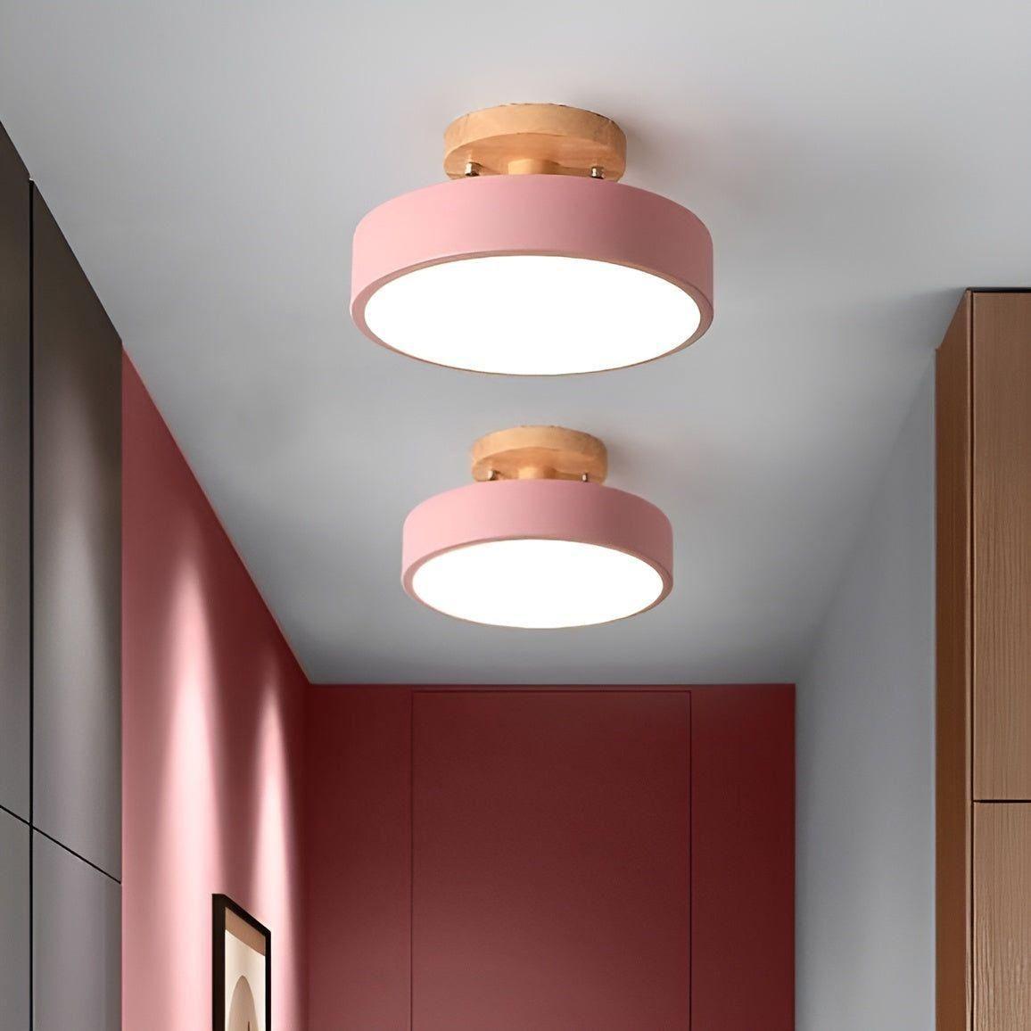 Norida Plafonnier Rond Design Italien Chic | Blanc Lumière Chaude 3000K Salon