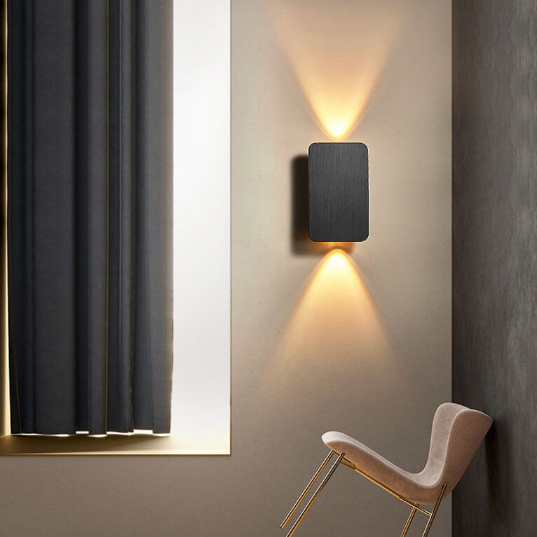 Applique Verre Rectangulaire Nordic 2 Lumières | Blanc Chaud ou Neutre LED