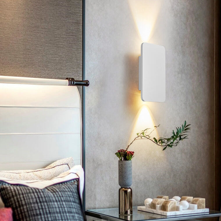 Applique Verre Rectangulaire Nordic 2 Lumières | Blanc Chaud ou Neutre LED