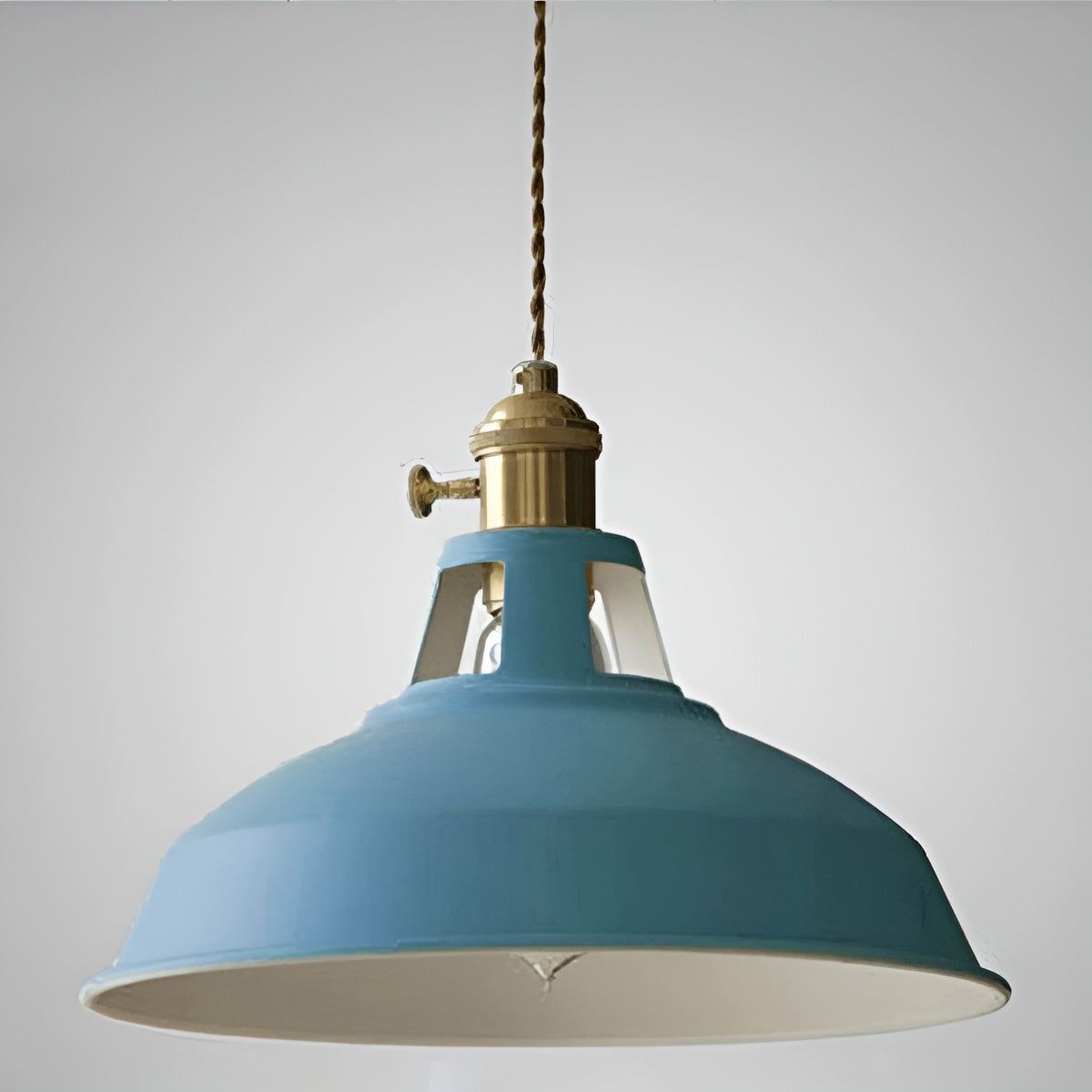 Suspension Industrielle Rétro Vintage | Décoration Maison et Restaurant Gris ou Blanc