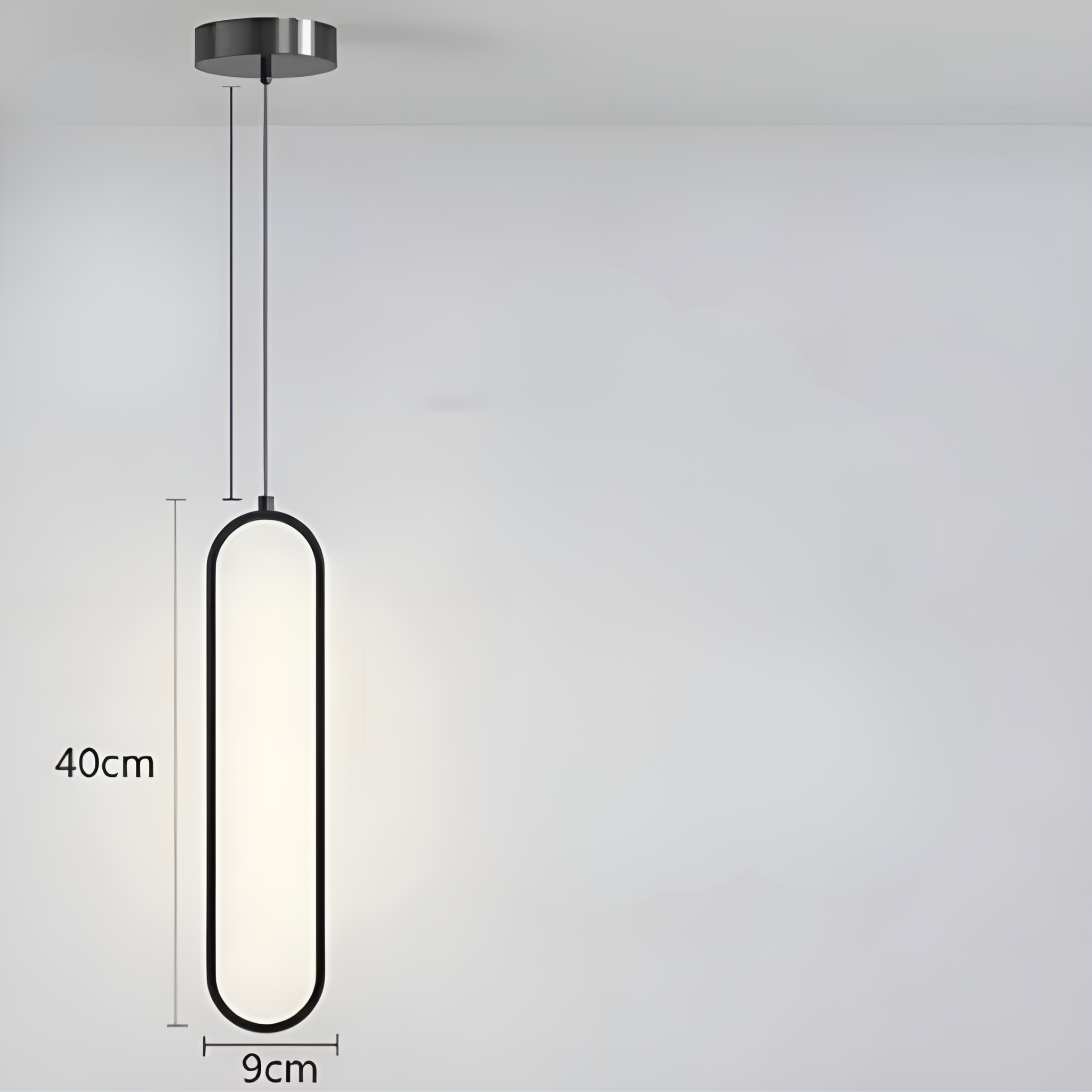 GildedGlow Suspension LED Dorée Ambiance | Noir Simple ou Autre Lumière Chaude