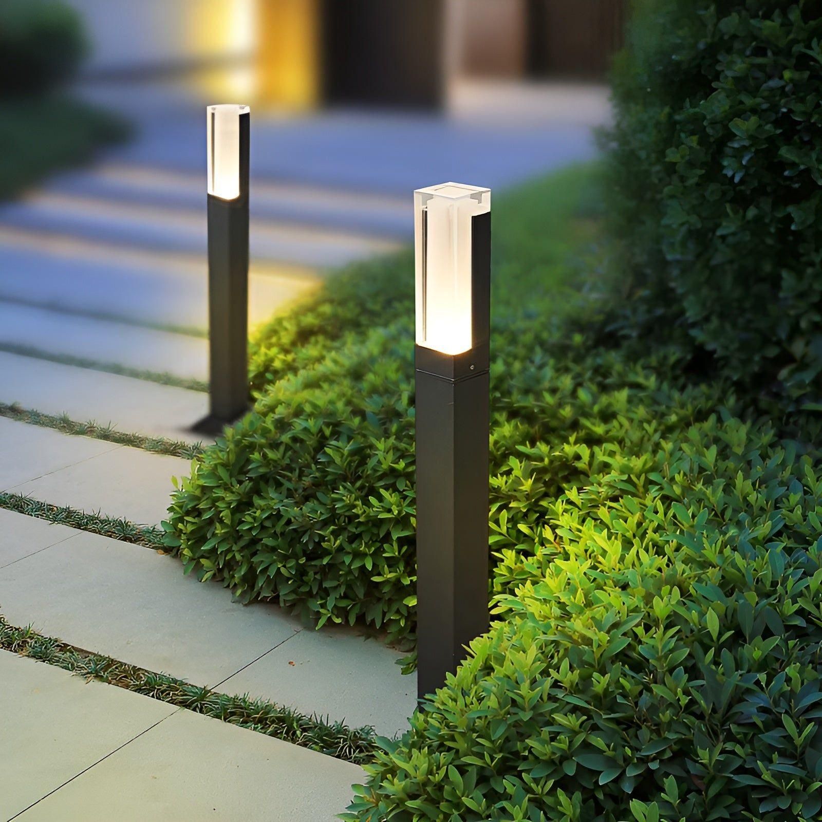 LuxeGarden Lampe LED Jardin Paysage Moderne | Blanc ou Chaud 30cm Extérieur