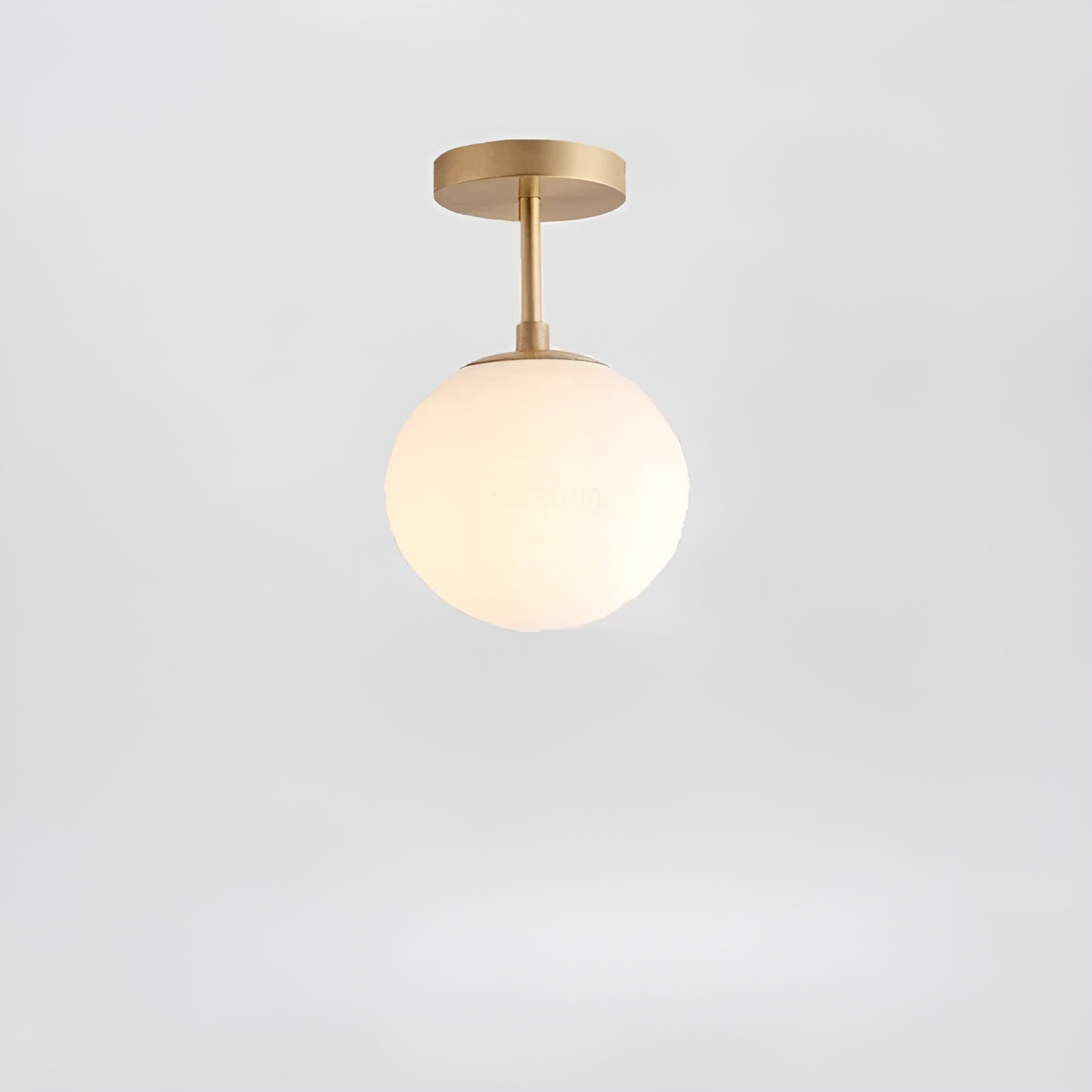 Plafonnier Verre Nordic Salon et Chambre | Noir 1 ou 2 Coupes Design Épuré
