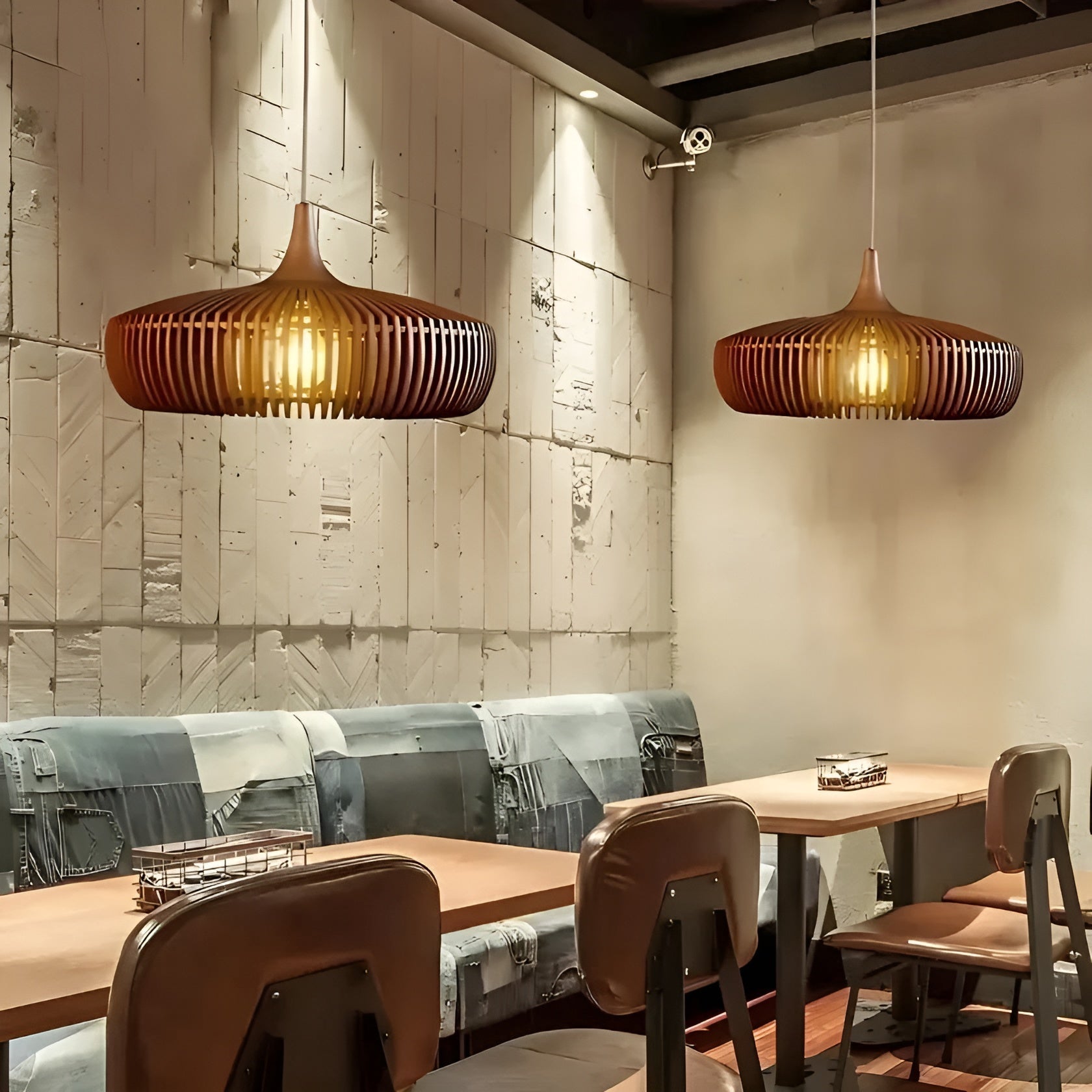 Suspension Bois Qualité Ambiance | Chêne ou Noyer pour Intérieur Cosy