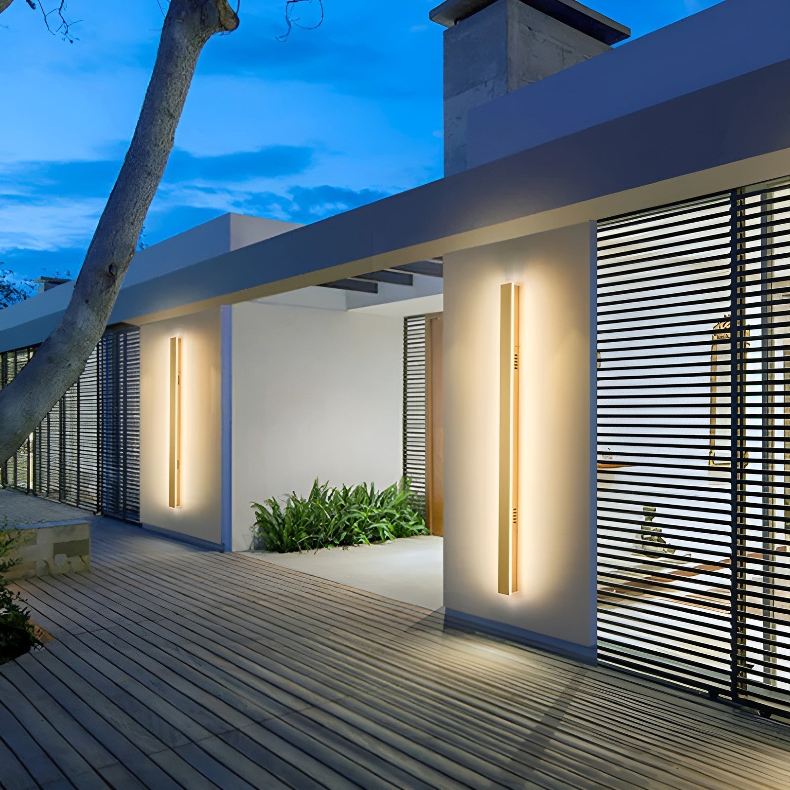 Miroir LED Aluminium Étanche 60cm | Terrasse Entrée et Salon Chaud ou Froid