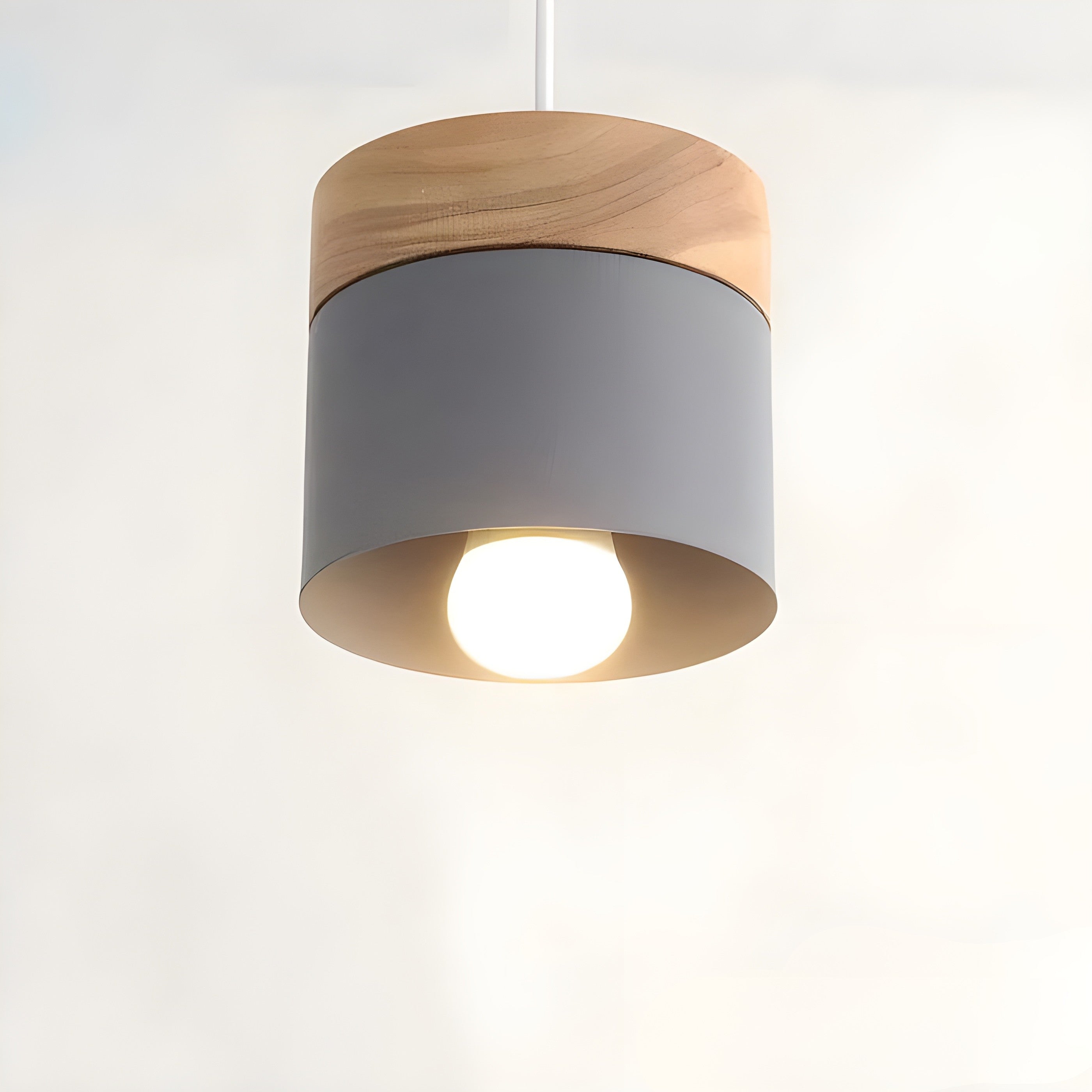 LoftCharm Suspension Bois Nordic Loft | Blanc ou Vert pour Salon et Loft