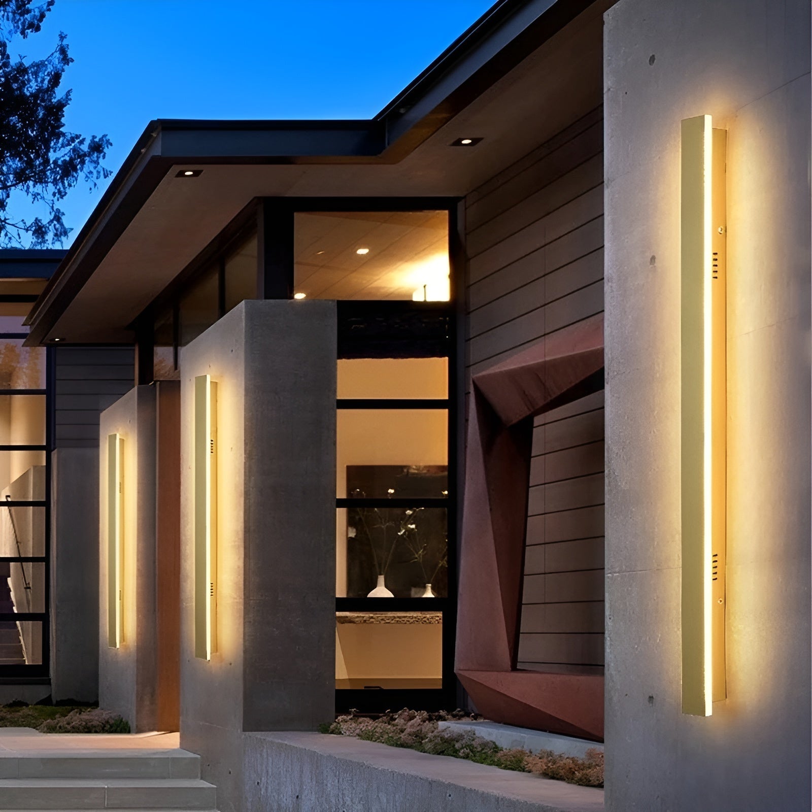Miroir LED Aluminium Étanche 60cm | Terrasse Entrée et Salon Chaud ou Froid