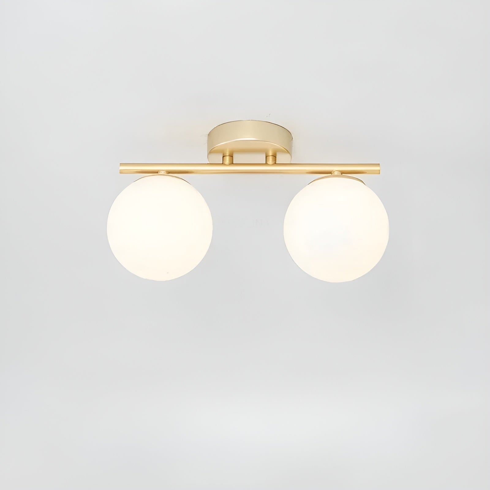 Plafonnier Verre Nordic Salon et Chambre | Noir 1 ou 2 Coupes Design Épuré