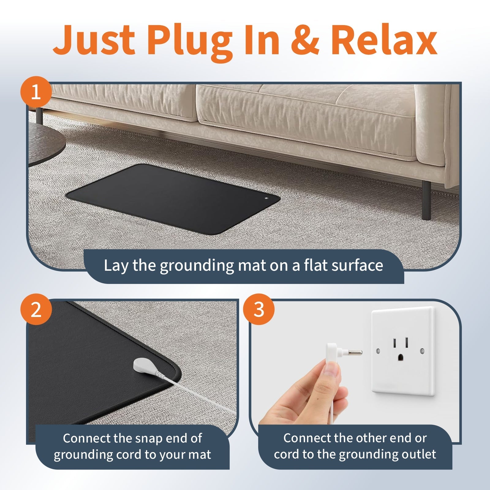 Tapis Grounding Earthing pour Réduire le Stress et Améliorer le Sommeil
