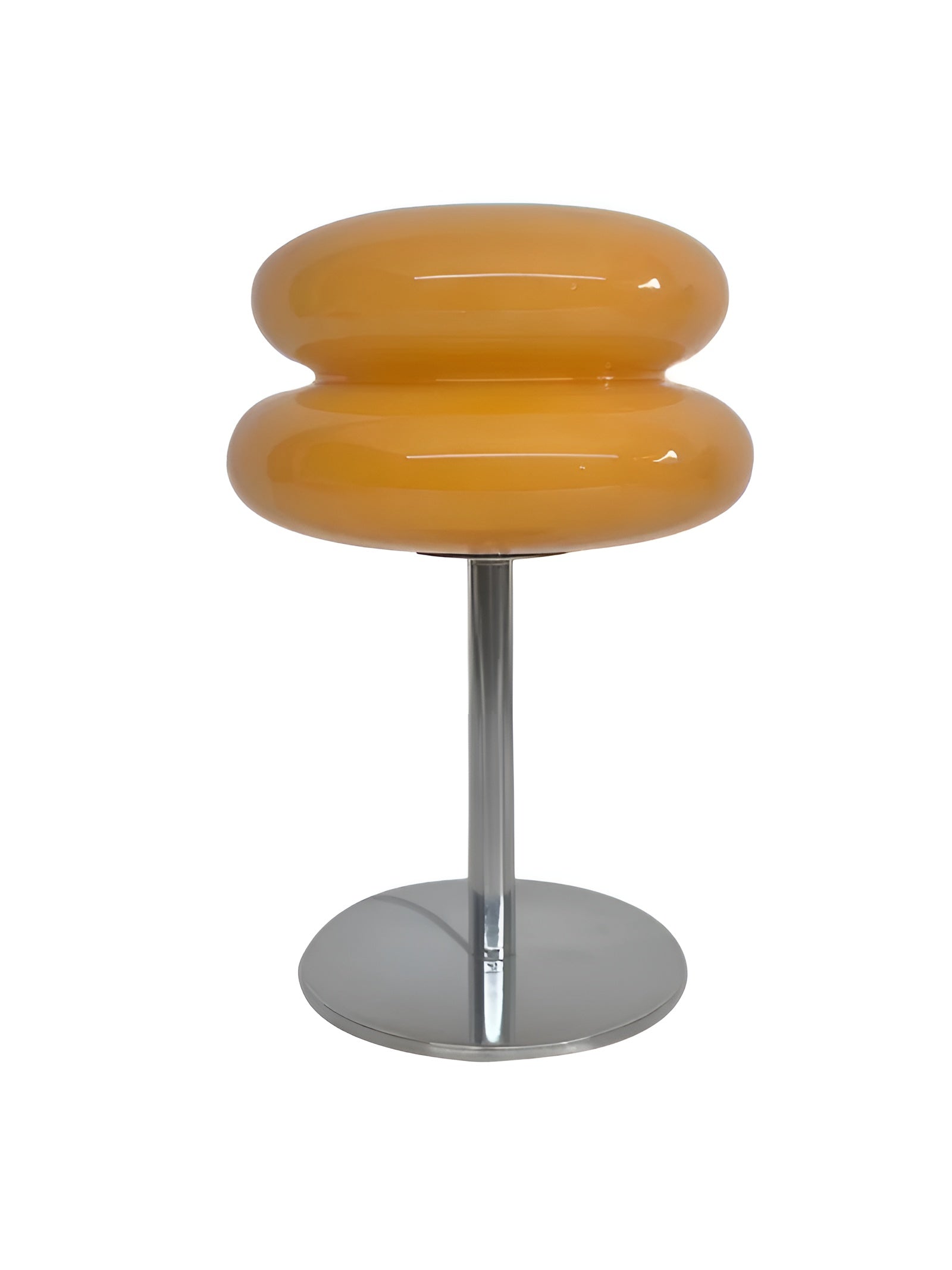 Lampe Macaron Verre Élégante Ambiance | Jaune Orange pour Salon Cosy