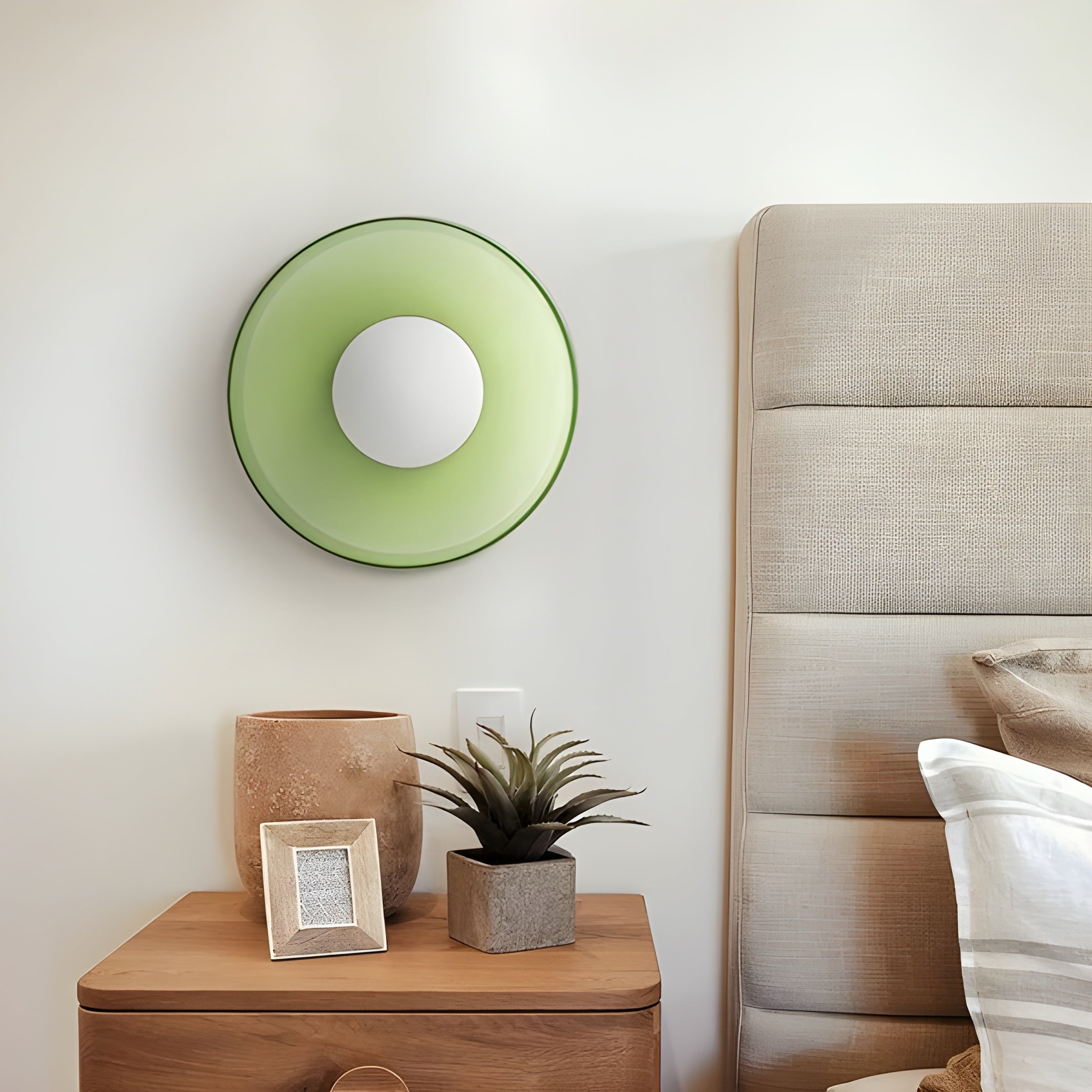 GlowNordic Plafonnier Verre LED Scandinave | Orange 25×15cm pour Toutes Pièces