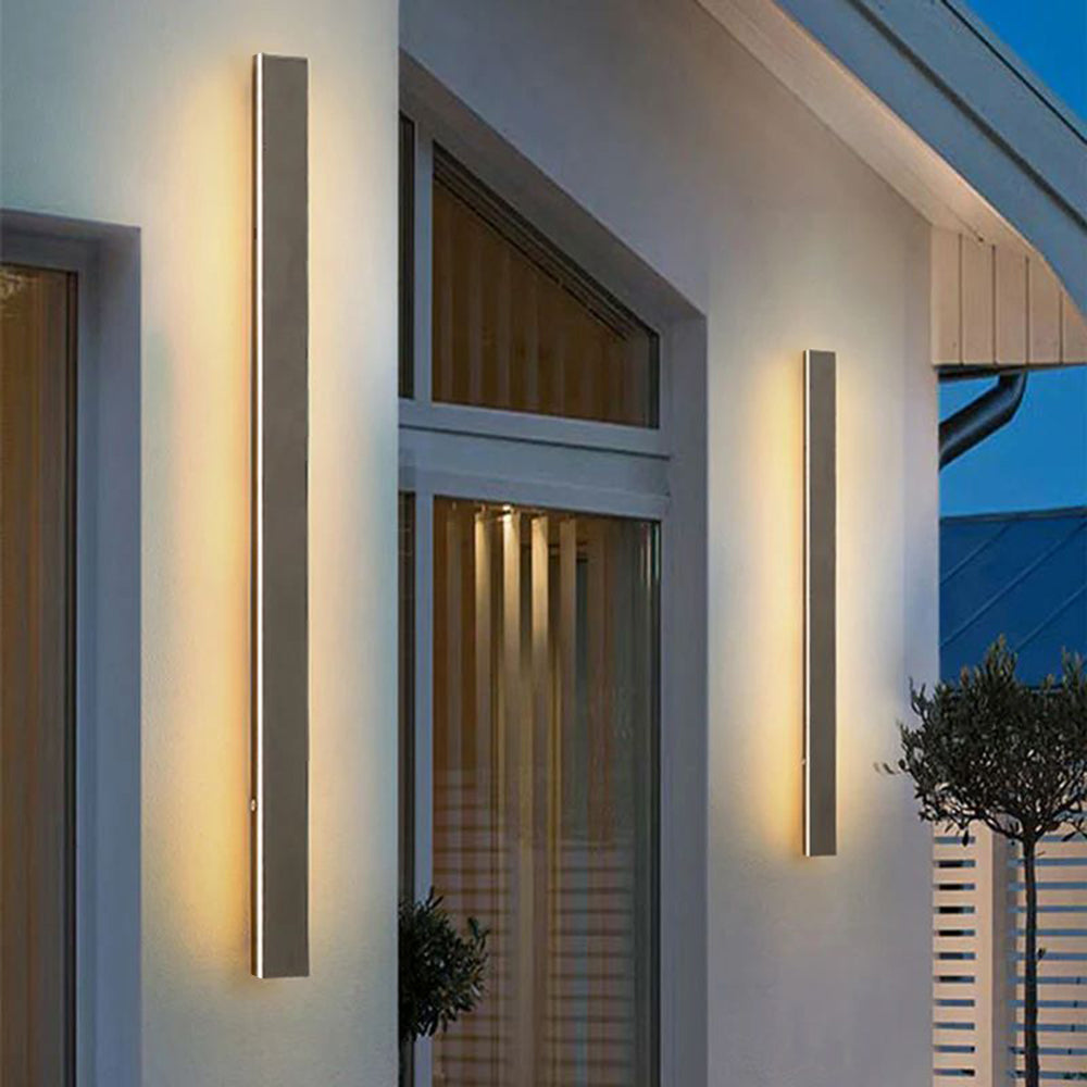 Ray Applique Linéaire Extérieur Métal Acrylique | Jardin et Couloir LED