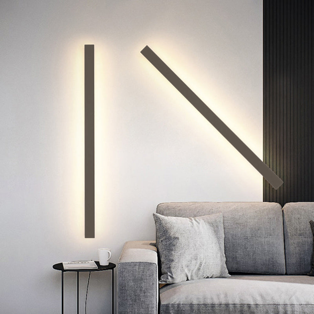 Ray Applique Linéaire Extérieur Métal Acrylique | Jardin et Couloir LED