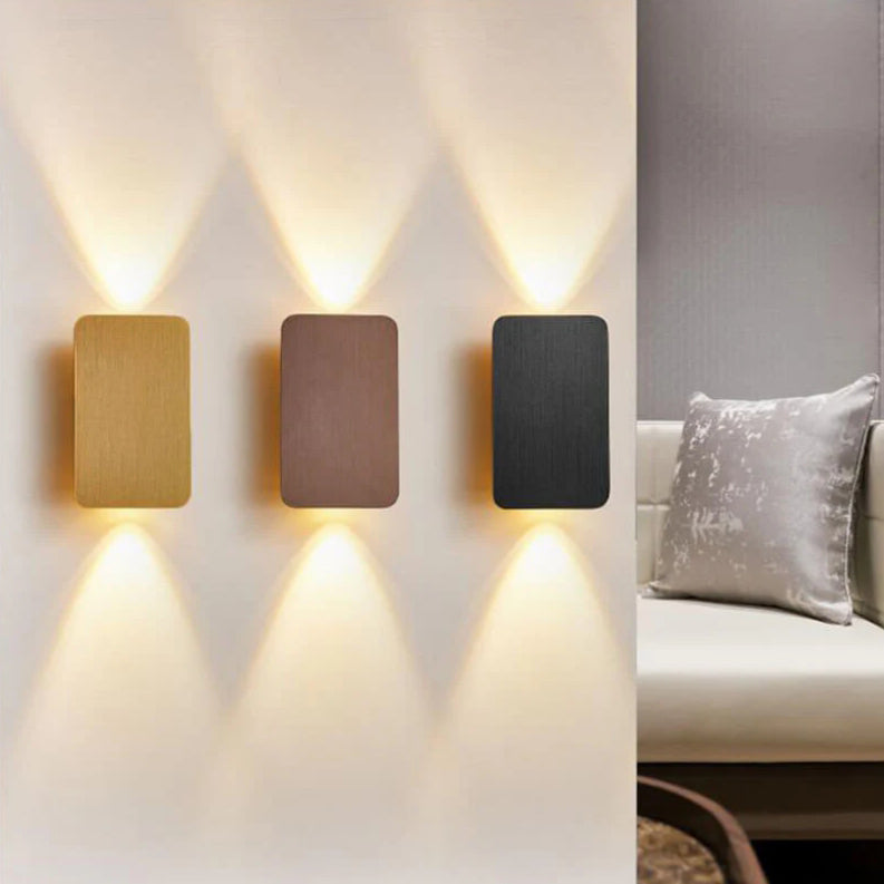 Applique Verre Rectangulaire Nordic 2 Lumières | Blanc Chaud ou Neutre LED
