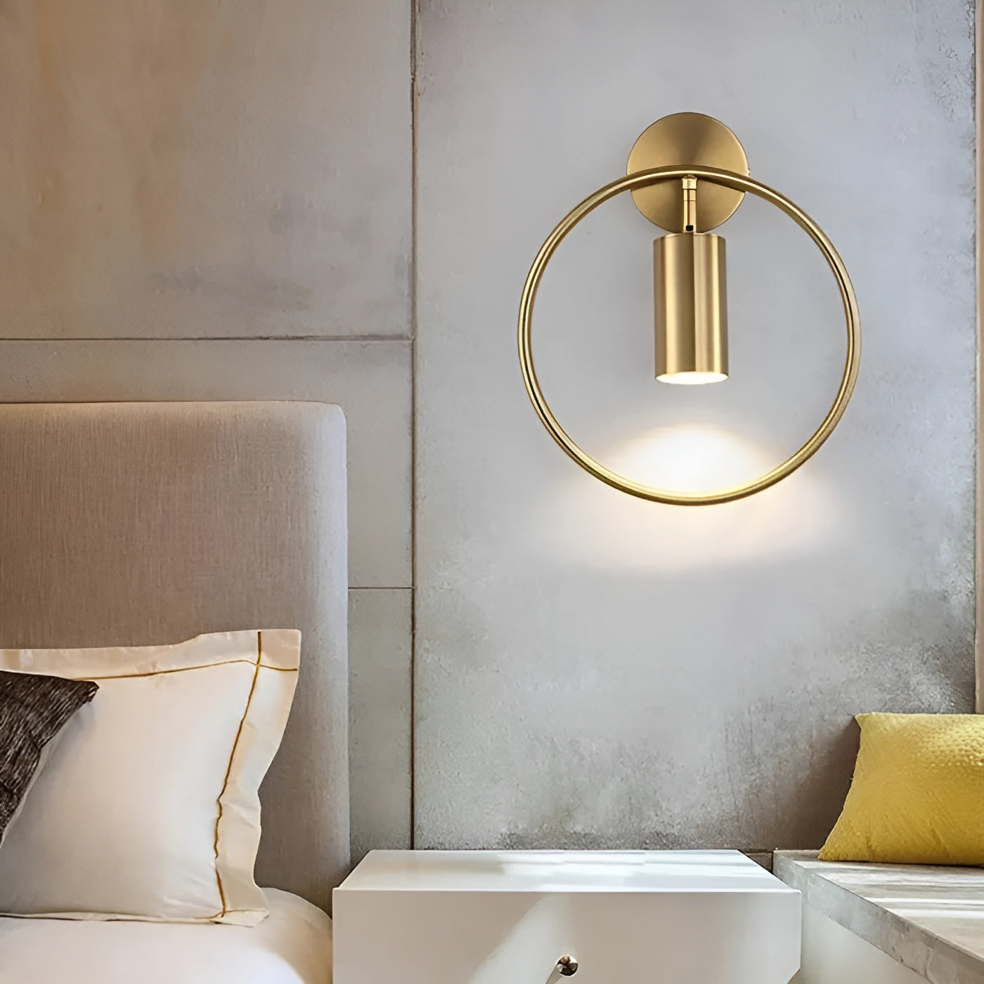 VivaLuxe Applique Anneau LED Architecturale | Moderne Noir ou Or Élégant