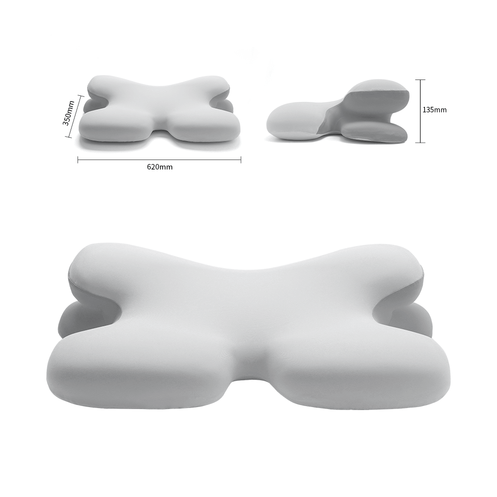 Oreiller Cervical Ergonomique en Mémoire de Forme — Réveil Sans Douleur