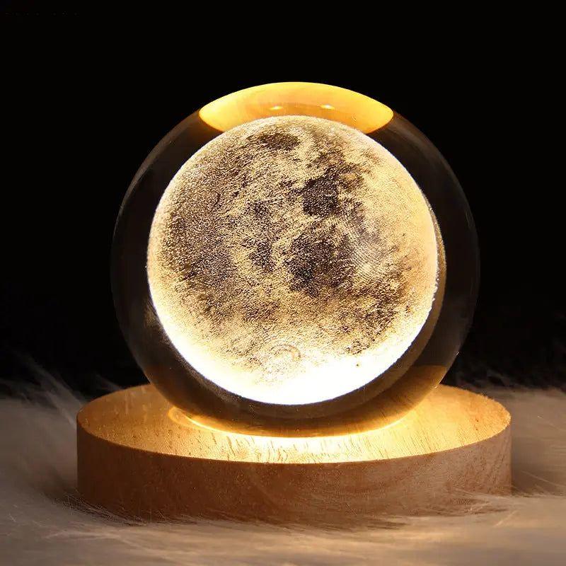 Galaxy Glow Lampe Cristal Astronomie | Système Solaire ou Voie Lactée Décorative