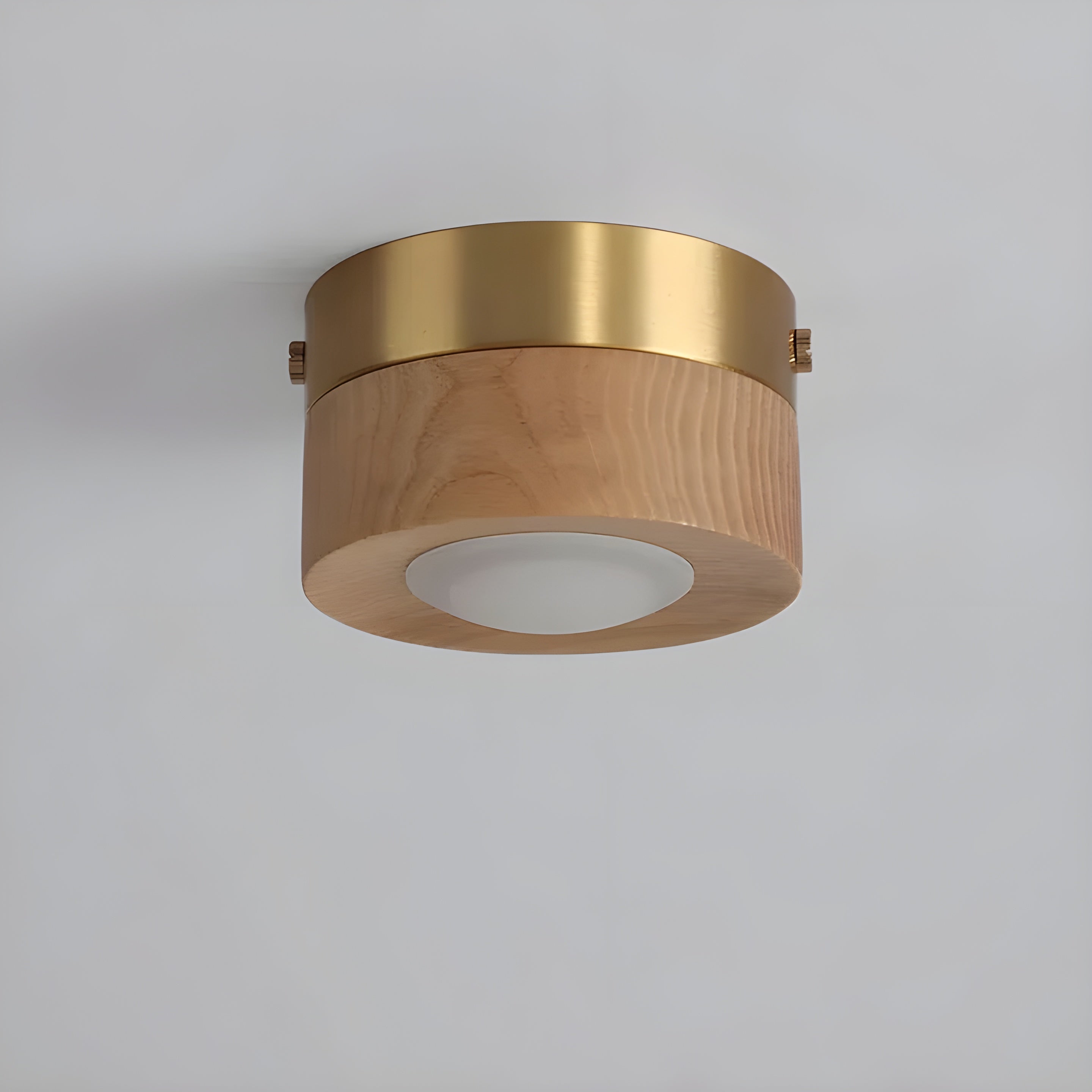 WoodCharm Plafonnier Bois Frêne Moderne | Couloir Chaud Tricolore ou Lumière Chaude
