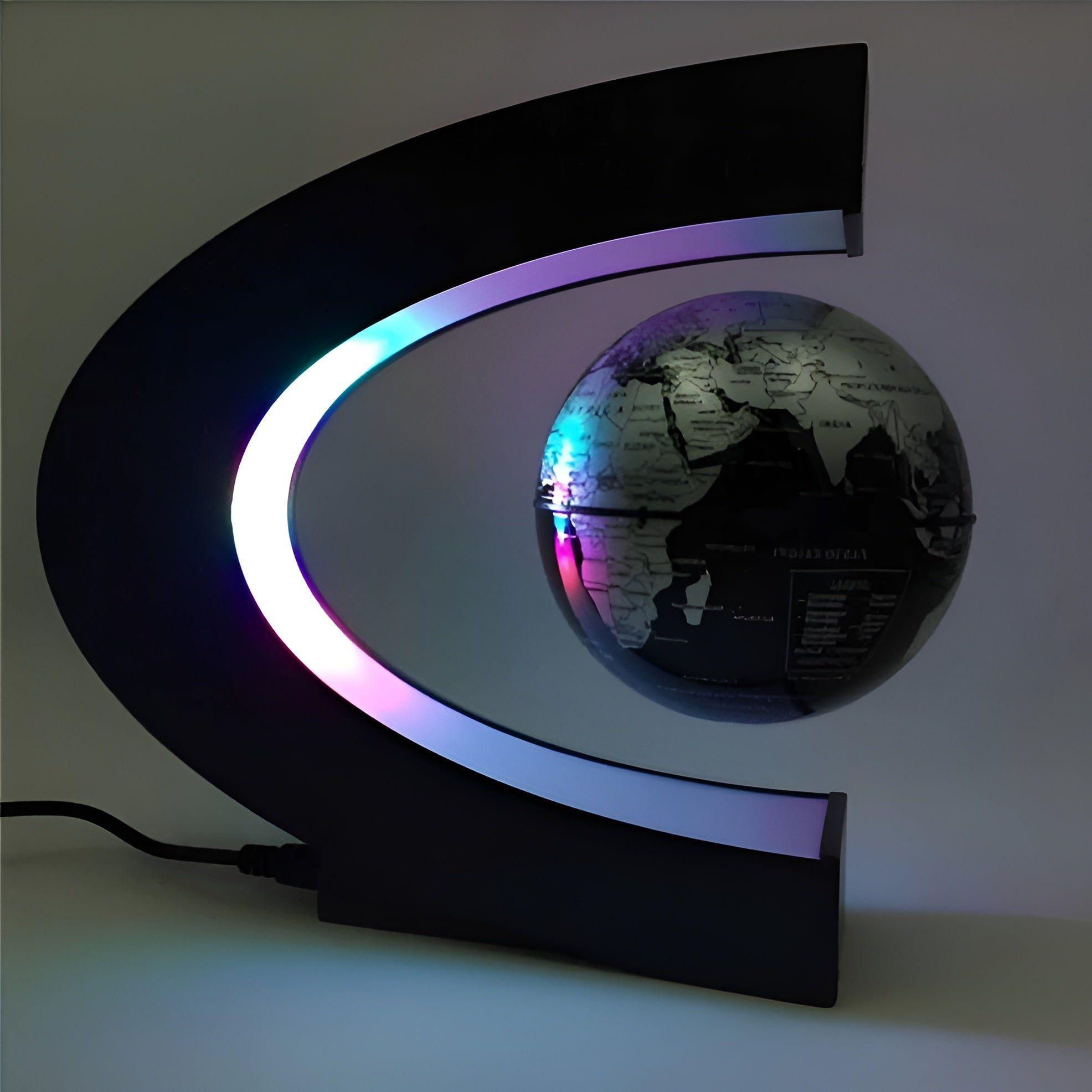 GravityGlow Globe Lévitant Magnétique LED | Or et Noir Décoration Fascinante