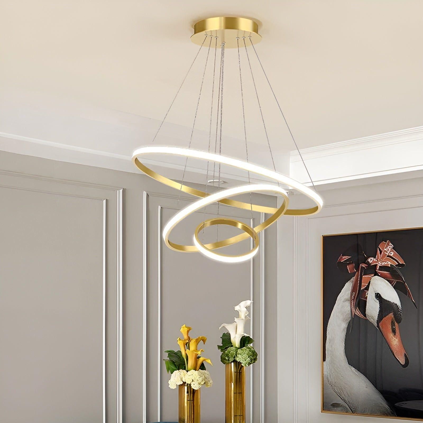 Suspension Globe LED Moderne Ensemble | Noir Trio 60×40×20cm Salon Élégant