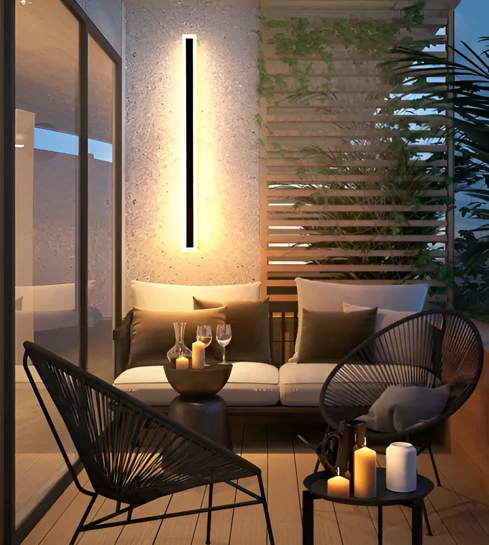 Miroir LED Aluminium Étanche 60cm | Terrasse Entrée et Salon Chaud ou Froid