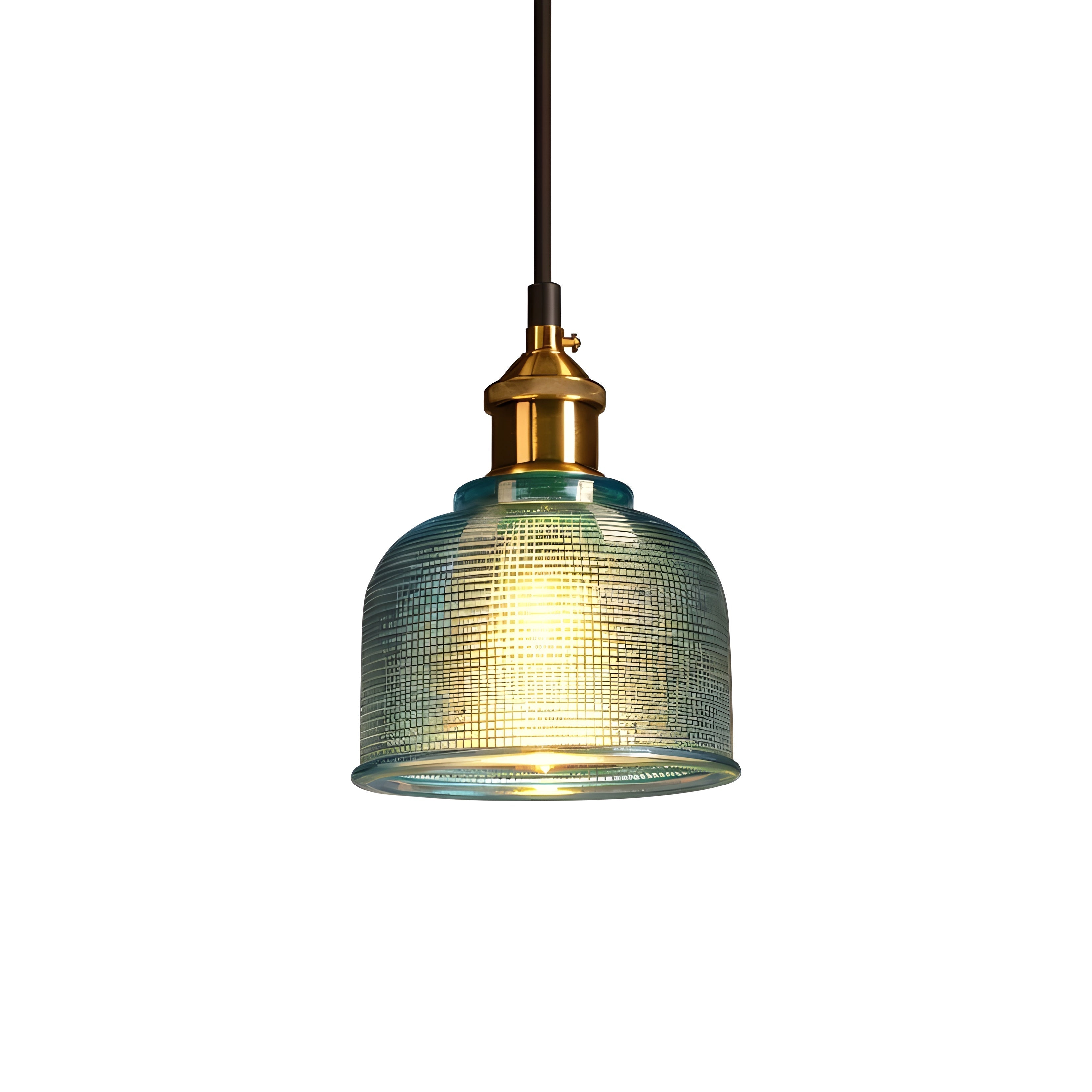 HeritageGlow Suspension Cloche Vintage Brillante | Nostalgique Rouge ou Bleu