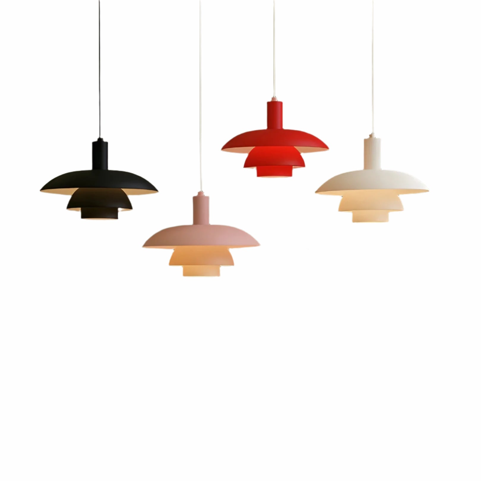 Suspension Design Danois Épurée | Noir 29cm pour Salle à Manger et Salon
