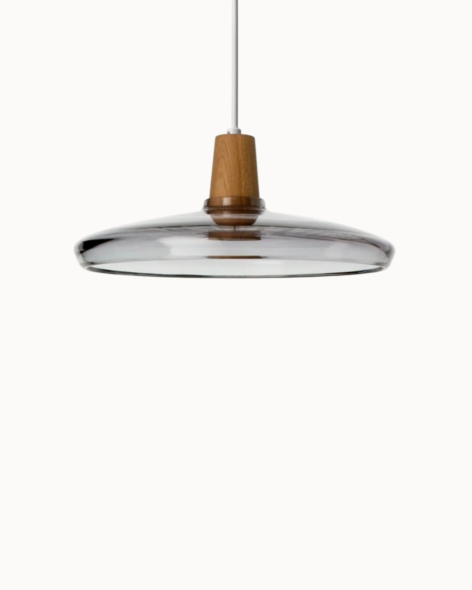 WoodenHalo Suspension Anneau en Bois LED | Design Anneau pour Salon Transparent A ou B