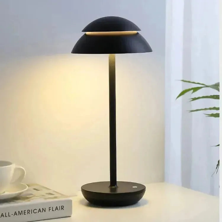 Lux Glow Lampe Esthétique Lumière Claire | Stylé Noir pour Bureau et Salon