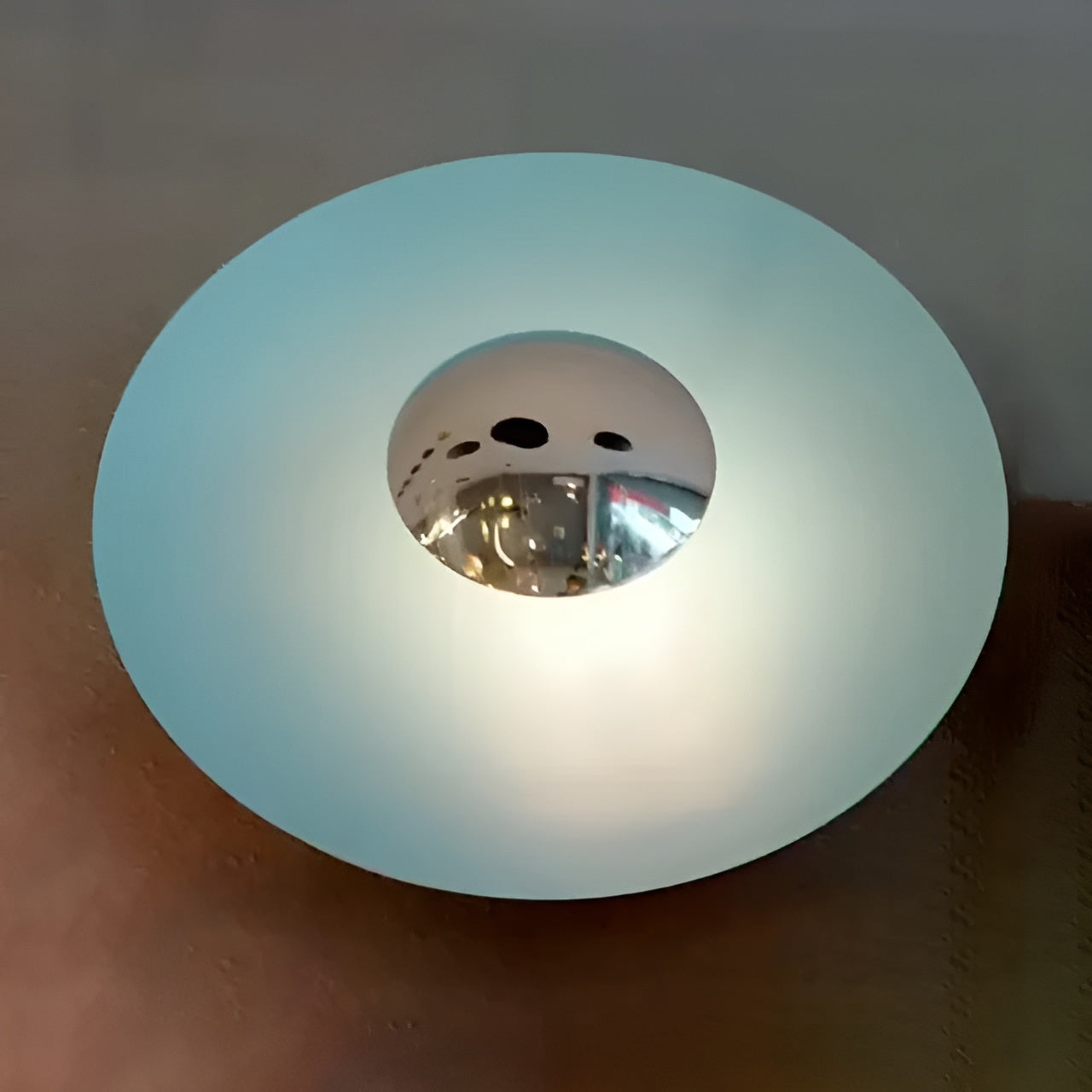 Applique Ronde LED Moderne Accent | Orange Doré Chaud 30cm Élégant