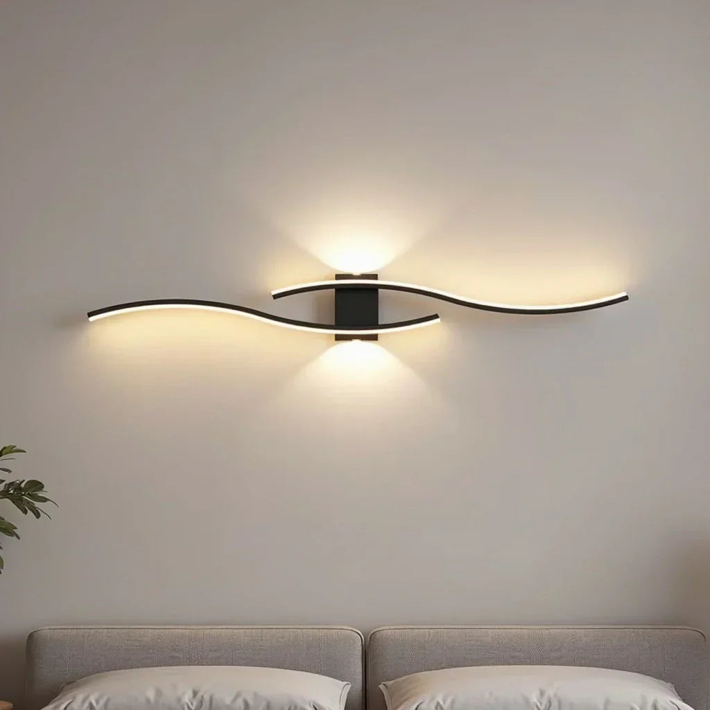 Aurum Applique Double Lumière Métal | Salon et Salle à Manger Moderne