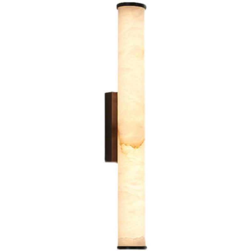 Applique Marbre Espagnol et Cuivre Minimaliste | LED Blanc Chaud Design