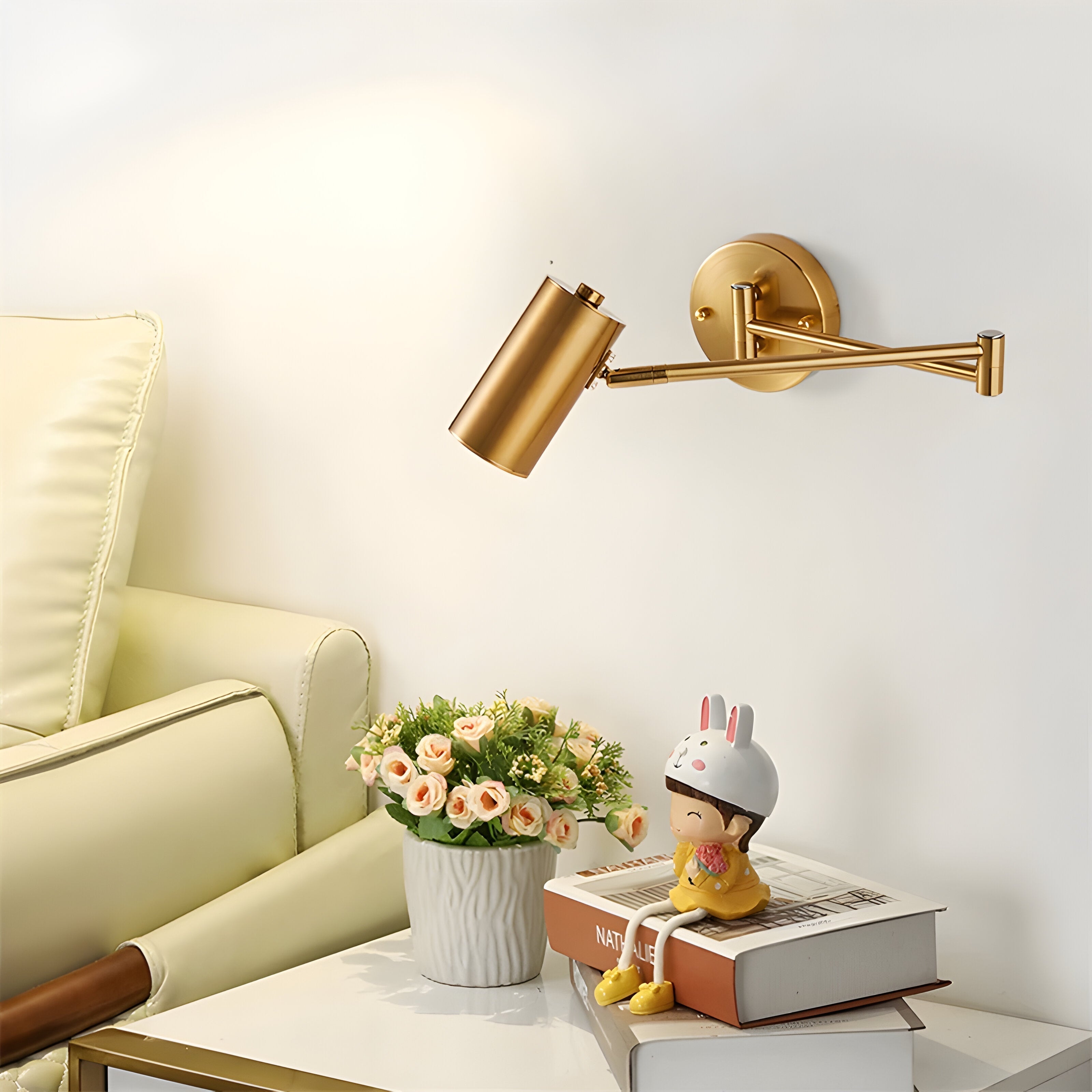 Lorix Applique LED Bras Articulé | Lampe de Lecture Chambre et Bureau