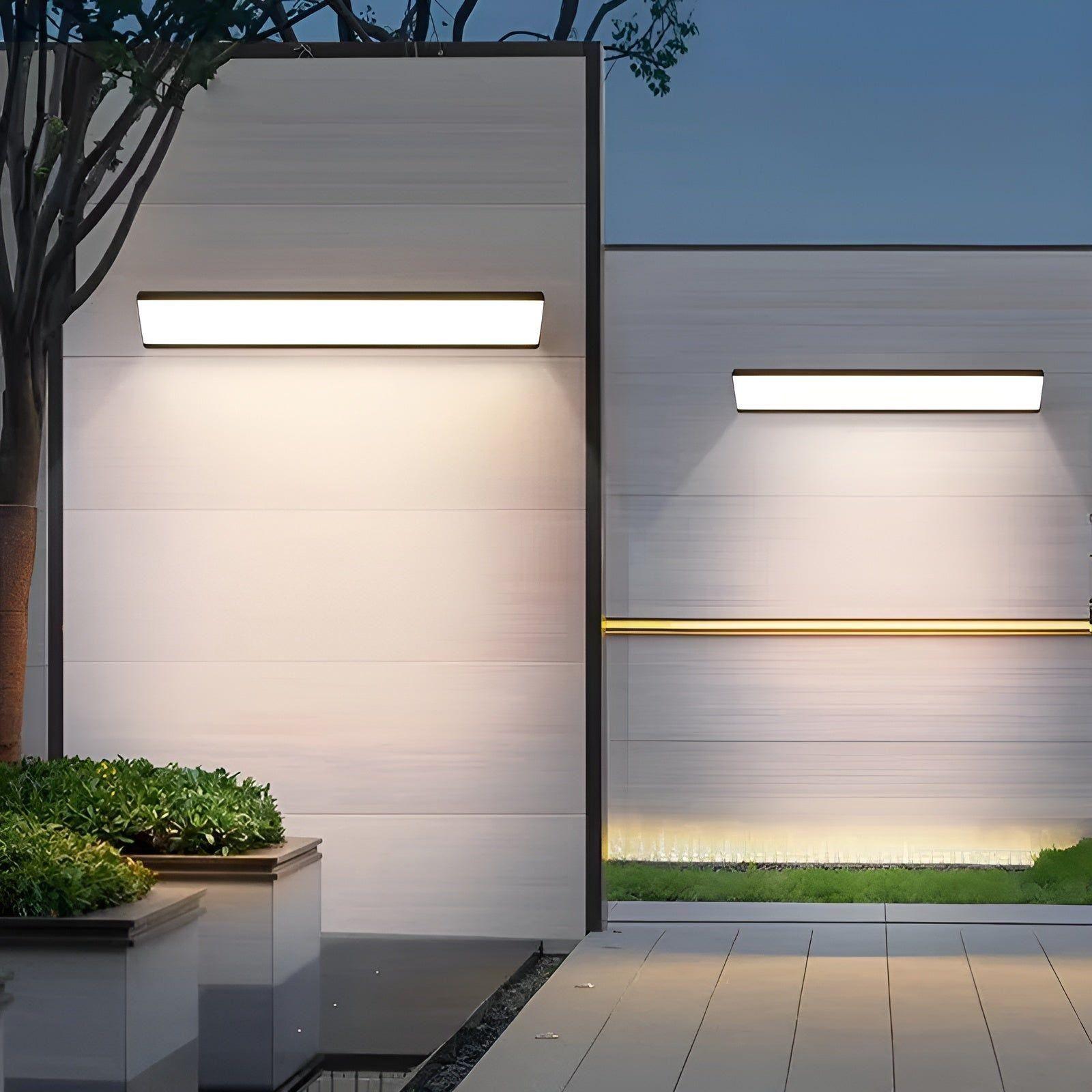 Applique LED Bandeau Étanche | Jardin et Terrasse Blanc Chaud 20cm 7W