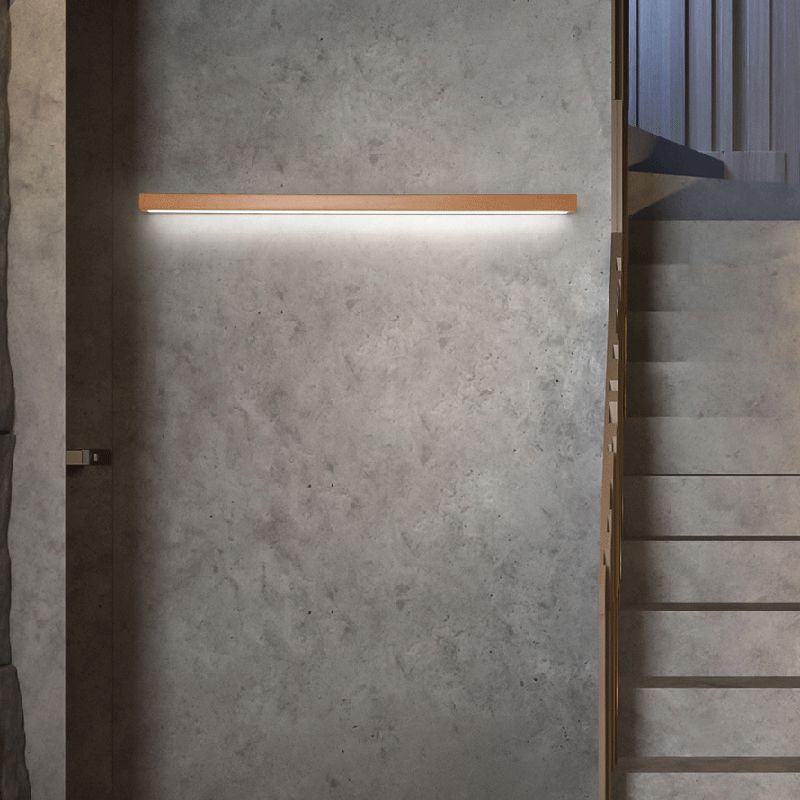 Muto Applique Linéaire Bois et Acrylique | Salon et Chambre Design Naturel