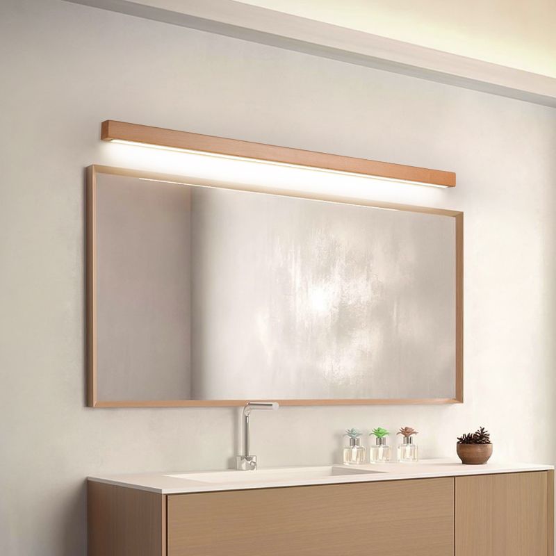 Muto Applique Linéaire Bois et Acrylique | Salon et Chambre Design Naturel