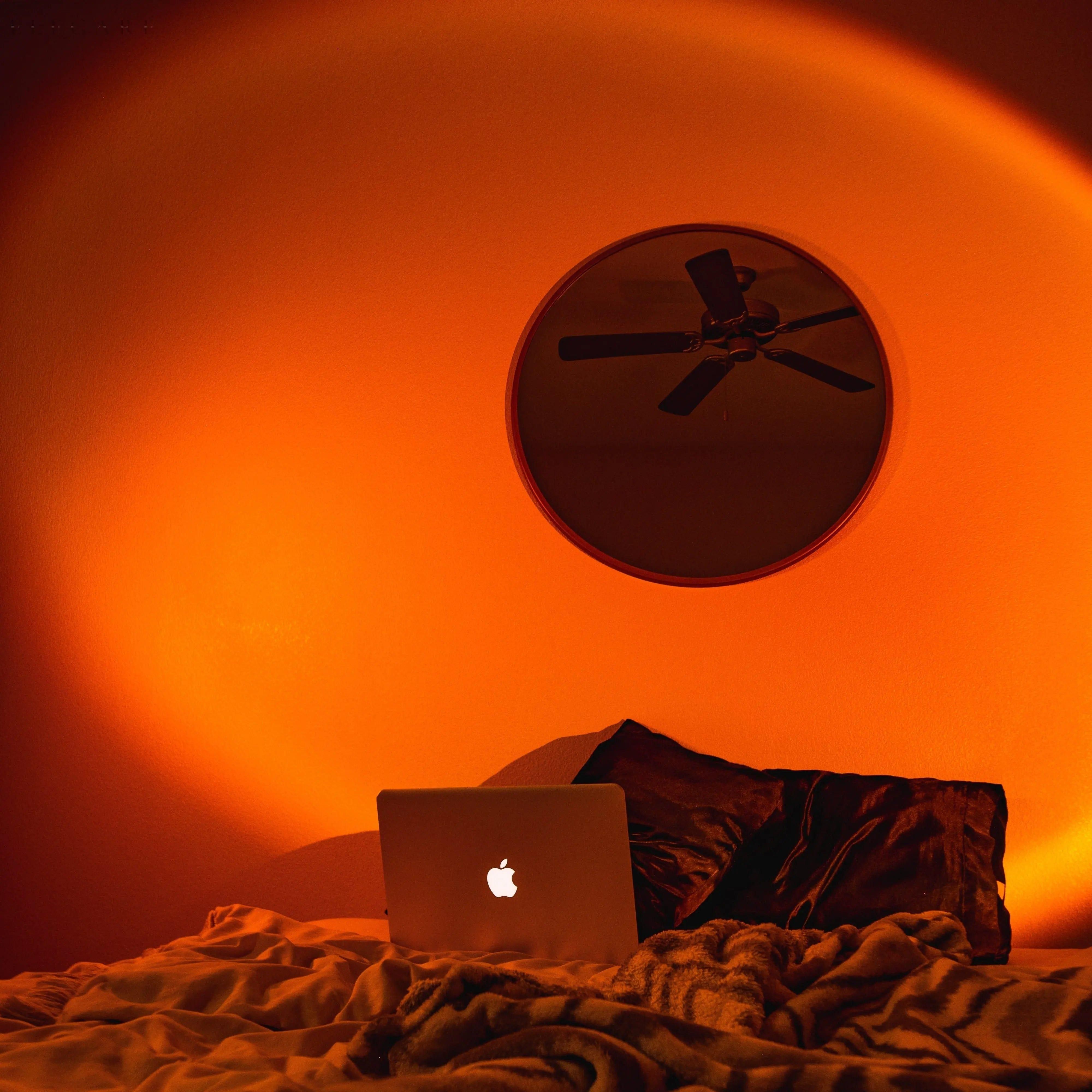 Sunset Glo Lampe Projection Coucher de Soleil | Ambiance Chaleureuse Décorative