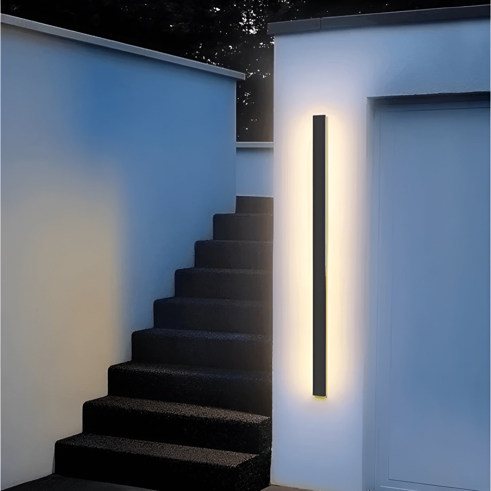Lampe Extérieure Résistante Stylée 30cm | Terrasse et Entrée Blanc Chaud ou Froid
