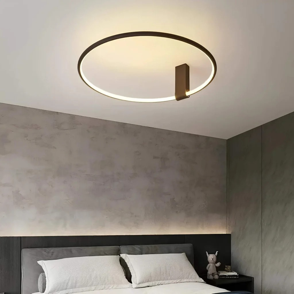 Plafonnier LED Moderne Économique | Salon et Salle à Manger Stylé Noir ou Blanc