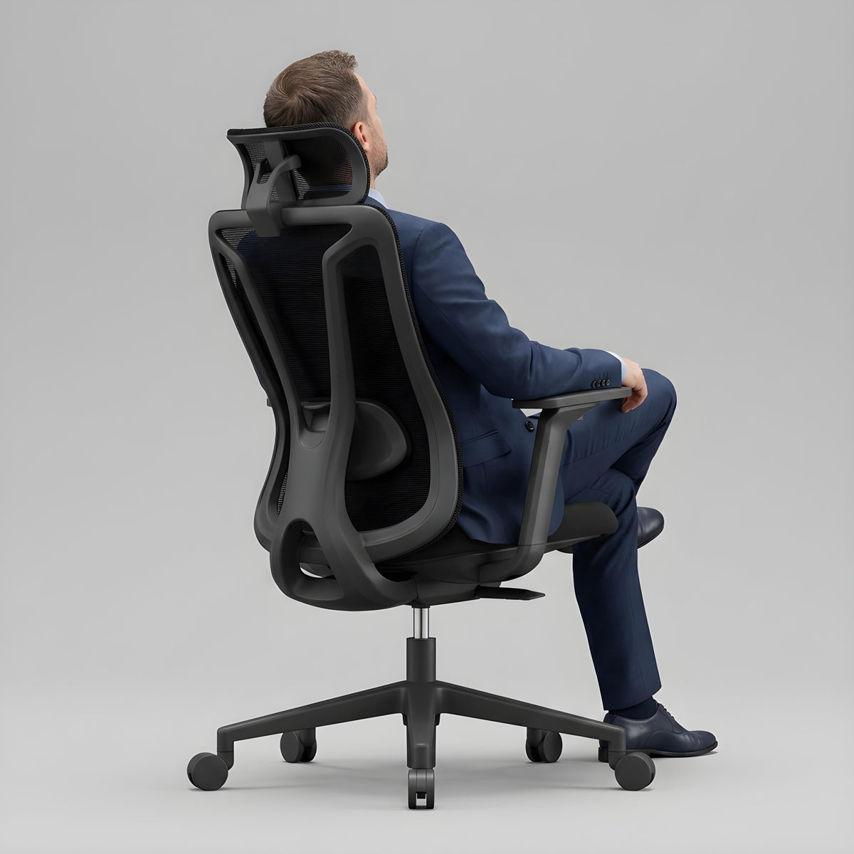 Chaise de Bureau Ergonomique Maille Premium avec Soutien Lombaire