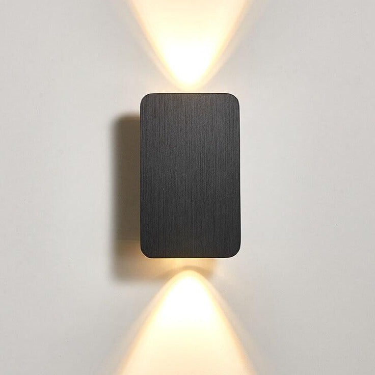 Applique Verre Rectangulaire Nordic 2 Lumières | Blanc Chaud ou Neutre LED